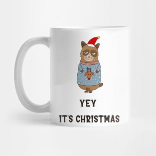 Yey its christmas, sarcastic christmas quote Mug